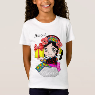 T-Shirt Petite fille de tribu de Hmong