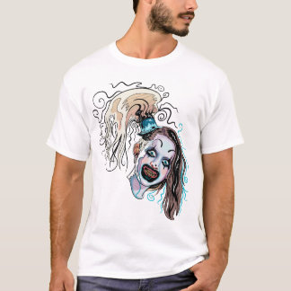 T-shirt Petite fille pâle Clown Éffrayant Horror Film Art 