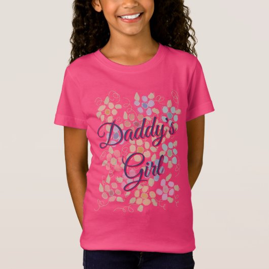 T-Shirt Petite fille papa Tee (Devant)
