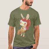 T-shirt Petite fille perdue dans la forêt (Devant)