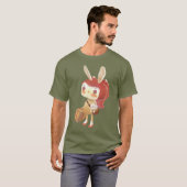 T-shirt Petite fille perdue dans la forêt (Devant entier)