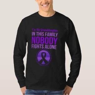 T-shirt Petite-fille Personne ne combat seul Alzheimer's A