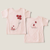 T-Shirt Petite Fille Poppy (Design Recto & Verso)