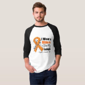 T-shirt Petite-fille - ruban de leucémie (Devant entier)