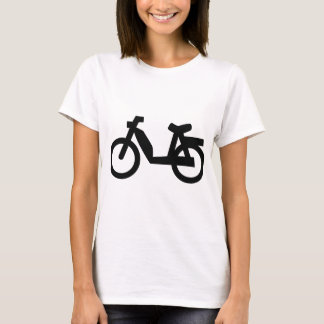 T-shirt petite icône de cyclomoteur