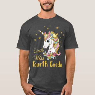 T-shirt Petite mademoiselle 4e année Retour à l'école Unic