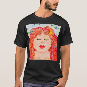 T-shirt PETITE MERMAID jolie illustration d'aquarelle mari