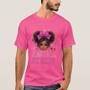 T-shirt Petite Miss 4e année Chignon Méssy Filles Noires D