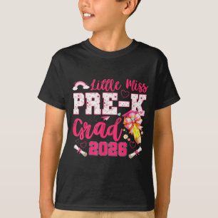 T-shirt Petite miss diplômée de maternelle 2026 coquette é