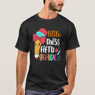 T-shirt Petite Miss Filles de 5e année Retour à l'école 5e