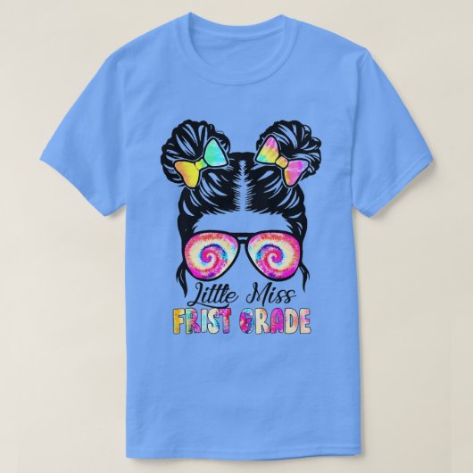 T-shirt Petite Miss Filles De Première Année Retour À L'Éc (Design devant)