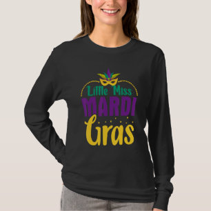 T-shirt Petite Miss Mardi Gras Nola Fille Ado Enfants Jeun