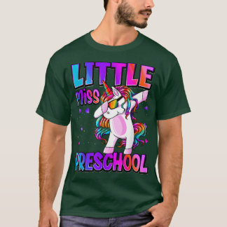 T-shirt Petite Miss Preschool Dabbing Unicorn Girls Retour