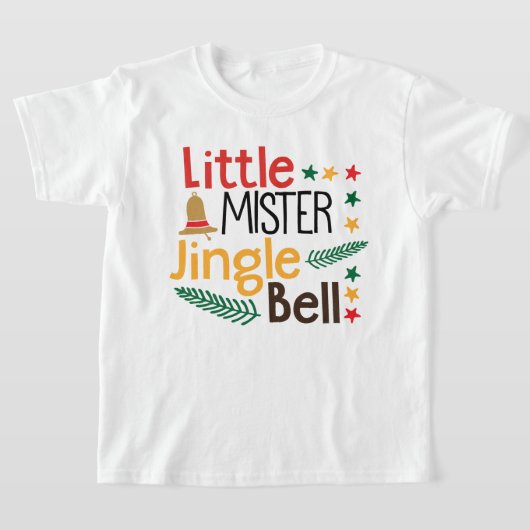 T-shirt Petite Mister Jingle Bell Noël (Poser)