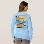 T-shirt Petite Mouette sur une plage (Conçu) (Dos entier)