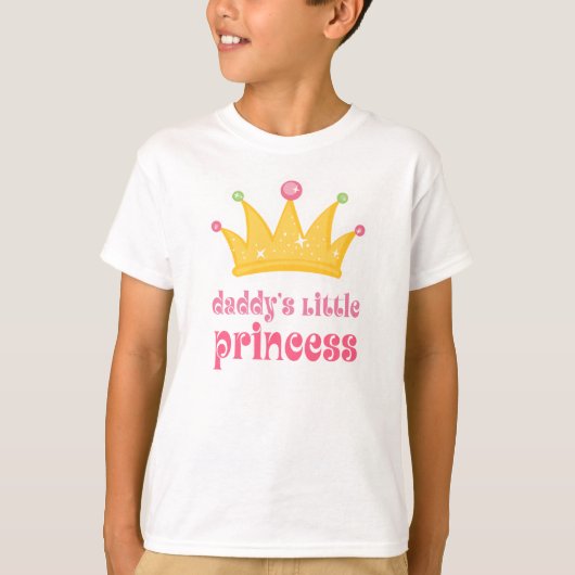 T-shirt Petite princesse Crown du papa (Devant)