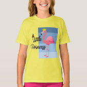 T-shirt Petite princesse Flamant rose rose - Filles Basi (Devant)