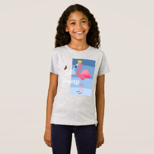 T-Shirt Petite princesse Flamant rose rose - Fille's Fine