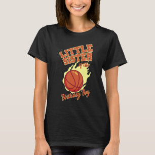 T-shirt Petite Soeur De La Famille De Basket-Ball Annivers