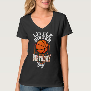 T-shirt Petite Soeur De L'Anniversaire Basketball De Garço