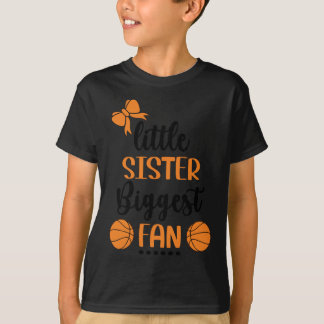 T-shirt Petite Soeur Plus Grande Fan De Basketball Soeur