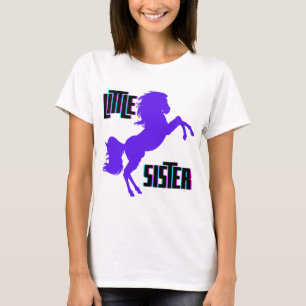 T-shirt Petite soeur Pony pourpre