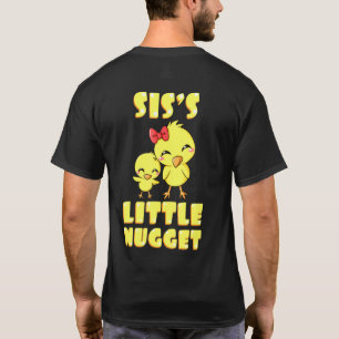 T-shirt Petite Sœur Poulet Nugget Sœur Frère Nuggies