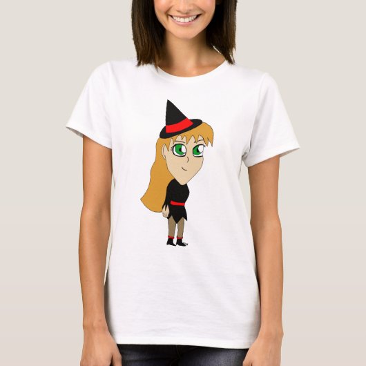 T-shirt petite sorcière chibi (Devant)