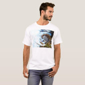 T-shirt Petite souris qui dort dans la neige (Devant entier)