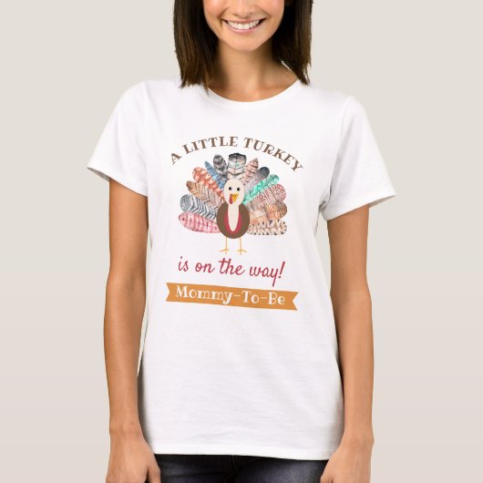 T-shirt Petite Turquie En Route ! Thanksgiving Maman-To-Be (Devant)