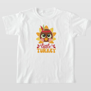 T-shirt Petite Turquie Garçon Enfants Thanksgiving