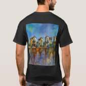 T-shirt petite ville amusante (Dos)