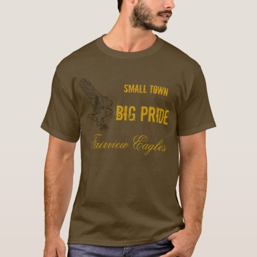 T-shirt Petite ville, grande fierté (Devant)