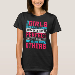 T-shirt Petites Filles Dieu Ne Laissons Les Choses Croître