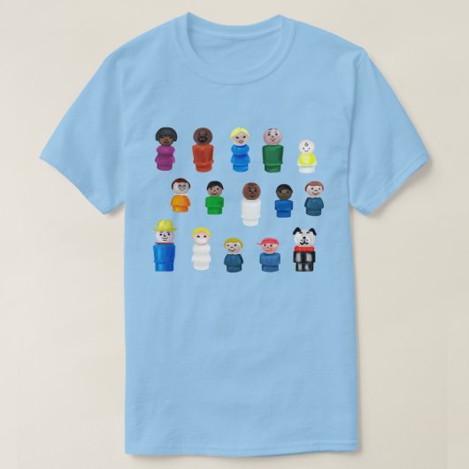 T-shirt Petites personnes rondes dans votre quartier (Design devant)