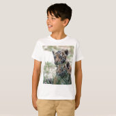T-shirt Petits animaux de tigre (Devant entier)