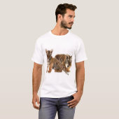 T-shirt petits animaux de tigre (Devant entier)