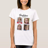T-shirt Petits-enfants Photo Collage Grand-mère Personnali (Devant)