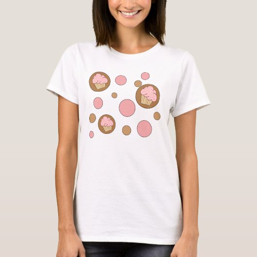 T-shirt Petits gâteaux de point de polka (Devant)