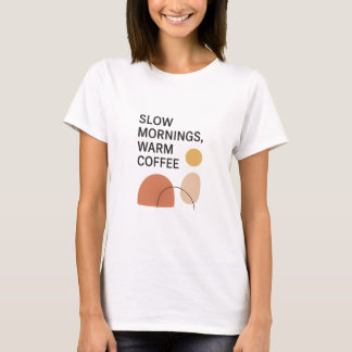 T-shirt Petits Matins Chauds Café Esthétique