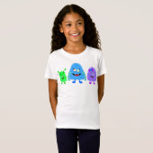 T-Shirt Petits monstres mignons (Devant entier)