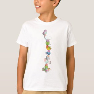 T-shirt Petits oiseaux amoureux drôles tour illustration