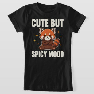 T-Shirt Petits pandas roux humeur mignonne mais épicée