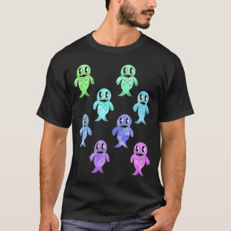 T-shirt petits poissons de gésier