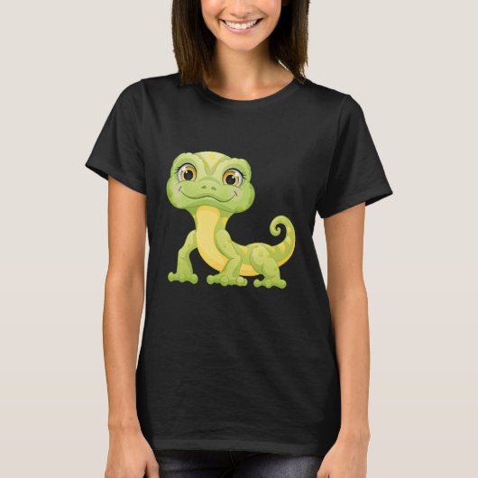 T-shirt Petits reptiles verts d'Iguana (Devant)