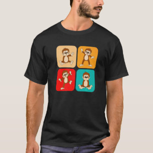 T-shirt Petits singes rétro I Kids I Toddler Monkey