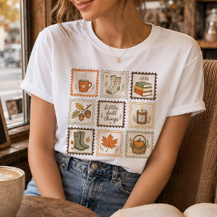 T-shirt Petits trucs d'automne Artisanat vintage d'automne