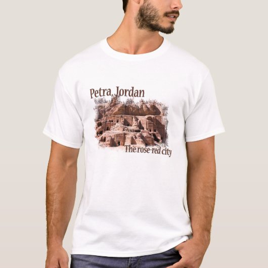 T-shirt Petra : Ville rouge Rose (Devant)