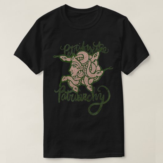 T-shirt Petrifier le patriarcat Medusa féministe (Design devant)