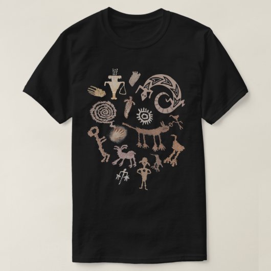 T-shirt Petroglyphes multiples (Design devant)